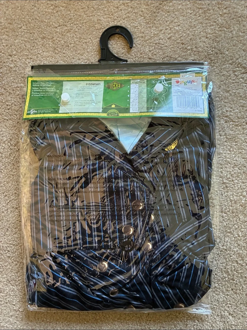 Wicked Elphaba Shiz Child Costume  - Size S (4/6X) - Picture 6 of 9